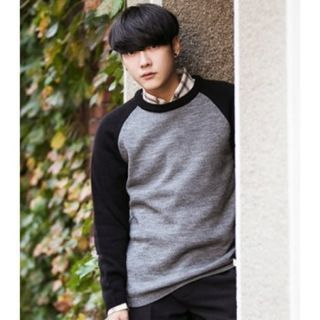 ABOKI Wool Blend Raglan-Sleeve Sweatshirt