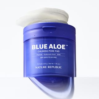 NATURE REPUBLIC - Blue Aloe Calming Pore Pad 70 pads