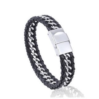 Carobell Leather Chain Bracelet