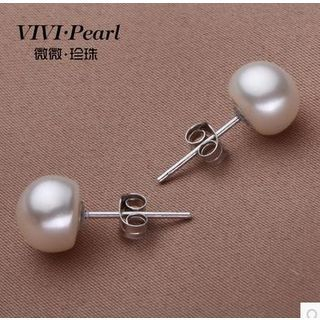 ViVi Pearl Freshwater Pearl Sterling Silver Stud Earrings