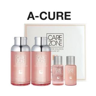 CAREZONE Doctor Solution A-Cure Set: Toner 170ml + Emulsion 170ml + Toner 25ml + Emulsion 25ml 4pcs