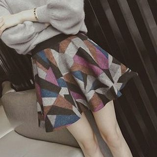 Adeline Color-Block A-Line Skirt