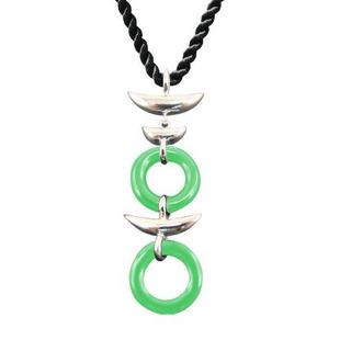 ZN Concept Jade Pendant with Silk Cord
