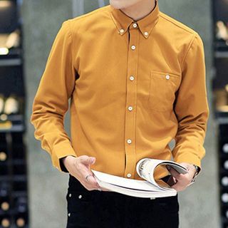 Prep Soul Fleece-lined Corduroy Long-Sleeve Shirt