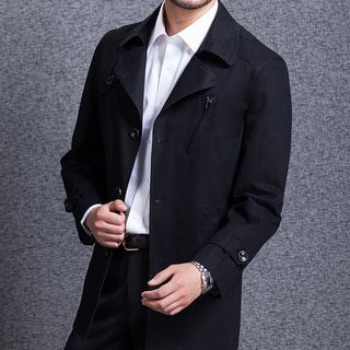 Modpop Single-Breasted Trench Jacket
