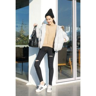 OZNARA Faux-Fur Lined Hooded Puffer Jacket