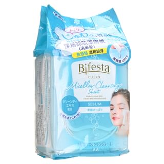 Mandom - Bifesta Micellar Cleansing Sheet Sebum 46 pcs