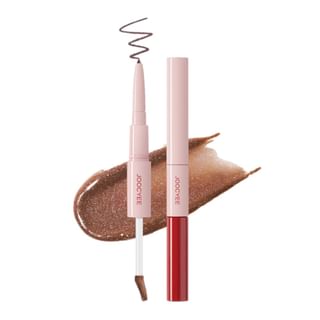 JOOCYEE - Plump & Glossy Dual Lip Combo - 3 Colors #02 Coffee Sugar - 0.13g + 2.3g