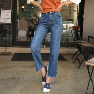 CLICK Finged Boot-Cut Jeans