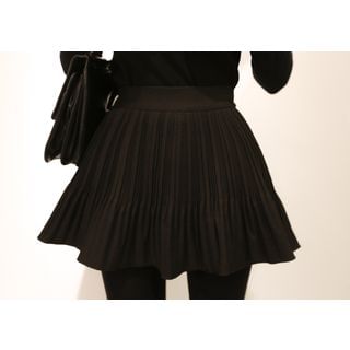 Marlangrouge Band-Waist Pleated Skort