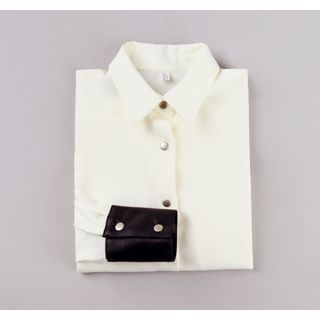 ssongbyssong Contrast-Trim Shirt
