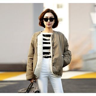 ssongbyssong Round-Neck Padded Jacket