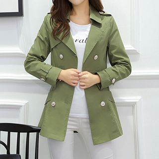 Swish Double-breasted Trench Coat