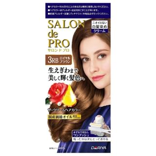 DARIYA - Salon De Pro One Push Gray Hair Color Cream 3RB Royal Brown