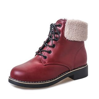 Wello Lace-Up Short Boots