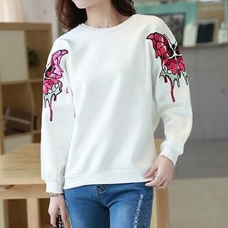 Amella Embroidered Loose-Fit Pullover