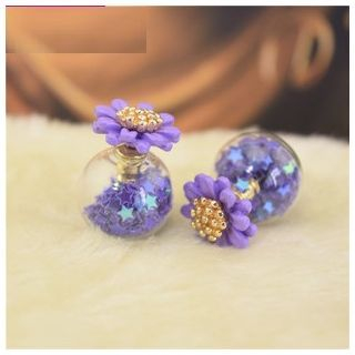 Ciroki Glitter Ball Star Earrings