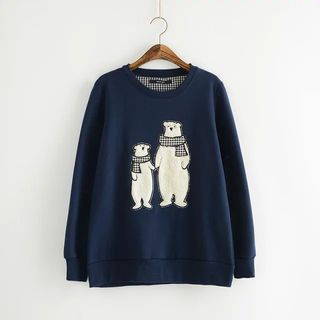 Aigan Bear Applique Sweater