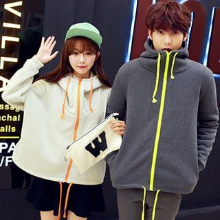 Fashion Street Matching Couple Hooded Jacket
