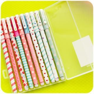 Cutie Bazaar Set of 10: Multicolored Pens