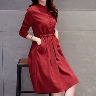 Romantica Long-Sleeve Plain Dress
