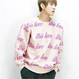 THE COVER Fleece-Lined Patterned T-Shirt
