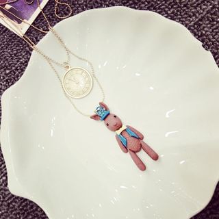 Ticoo Bunny Layered Necklace
