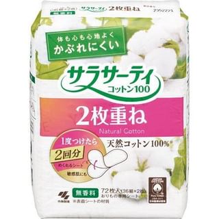 Kobayashi - Sarasati Cotton 100 Sanitary Pad Fragrance Free 72 pcs