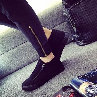 Solejoy Fleece-Lining Zipped Ankle Boots