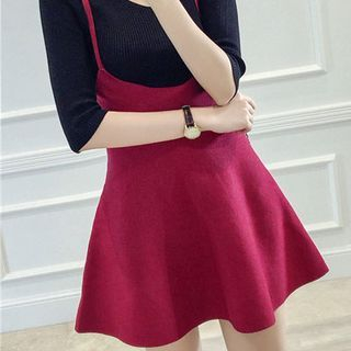 Clair Fashion Plain Jumper Knit Dress
