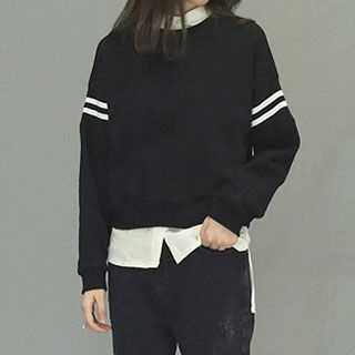 Jolly Club Stripe Panel Pullover