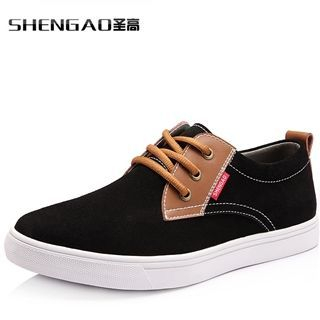 SHEN GAO Faux-Suede Sneakers