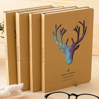 Good Living Deer Pattern Notebook