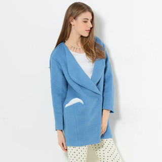 YesStyle Z Collarless Snap-Button Coat