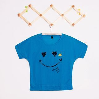 Swish Smiley Batwing Short-Sleeve T-shirt