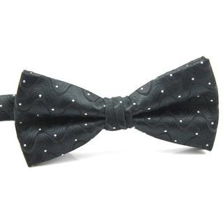 Xin Club Patterned Bow Tie Black - One Size