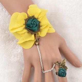 Trend Cool Flower Ring Bracelet