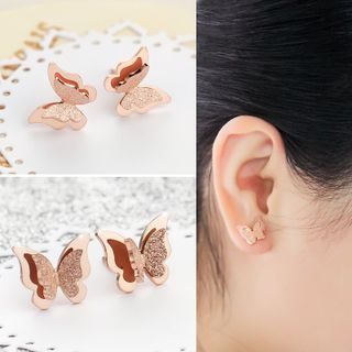 LoveGem Butterfly Stud Earrings