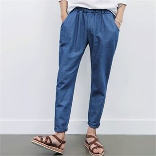 Superstar.i Band-Waist Baggy Jeans