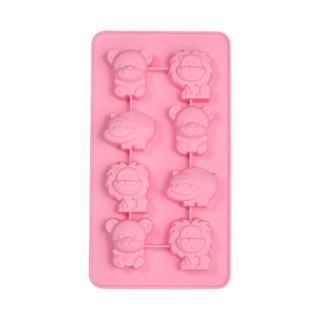 Lexington Silicone Animal Chocolate & Ice Cubes Tray Pink - One Size