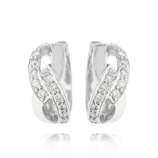 Keleo 18K White Gold Earrings with Diamonds