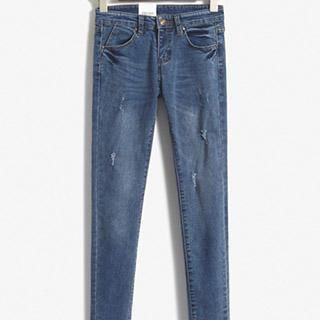 Athena Washed Distressed Skinny Jeans