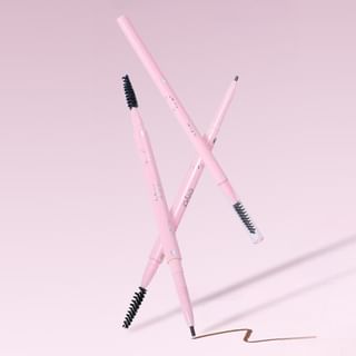 Biya - Dual-Ended Slim Eyebrow Pen - 3 Colors 102# Natural Brown - 800Mg