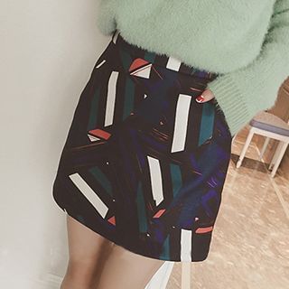 Jolly Club Patterned Miniskirt