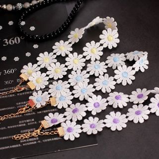 Seoul Young Flower-Accent Necklace