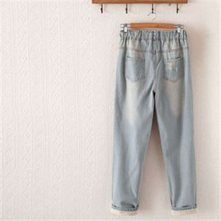 P.E.I. Girl Embroidered Washed Jeans