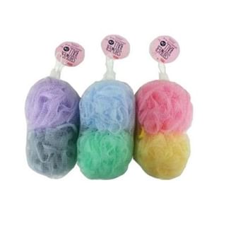 DAISO - Fluffy Shower Ball 2 pcs - Random Color