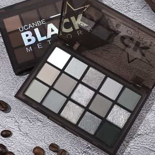 Ucanbe - Black Meteors 15-Color Eyeshadow Palette 12G