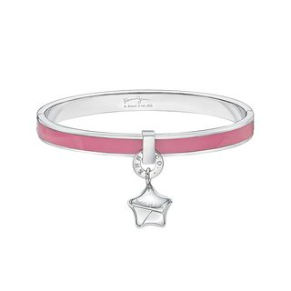 Kenny & co. Share of Love Lucky Star Pink Enamel Bangle