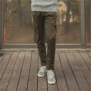 STYLEMAN Pocket-Detail Slim-Fit Pants